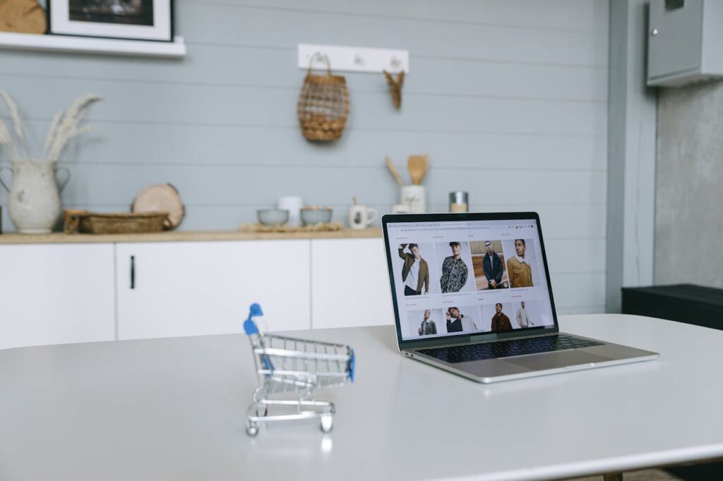 Site internet professionnel affiché sur ordinateur – création de site internet pour artisan dans les Vosges